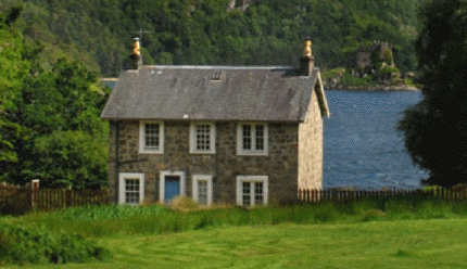 Traumlage Cottage auf einer Insel im Meer