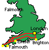 Cornwall, Sdengland und London