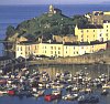 Tenby Burg und Hafen